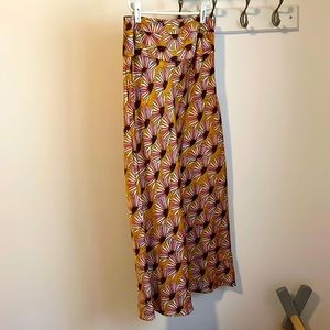 FreePeople midi silky skirt